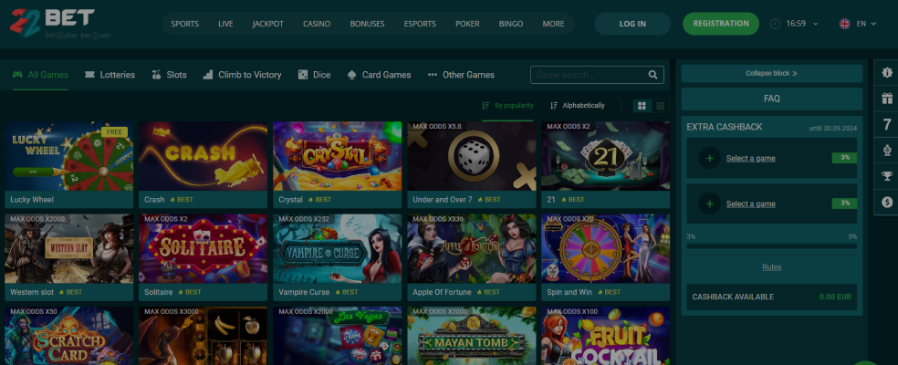 22Bet Tragamonedas De Casino